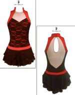 Del Arbour Skating Dress D94 BLACK & RED Child 2-4